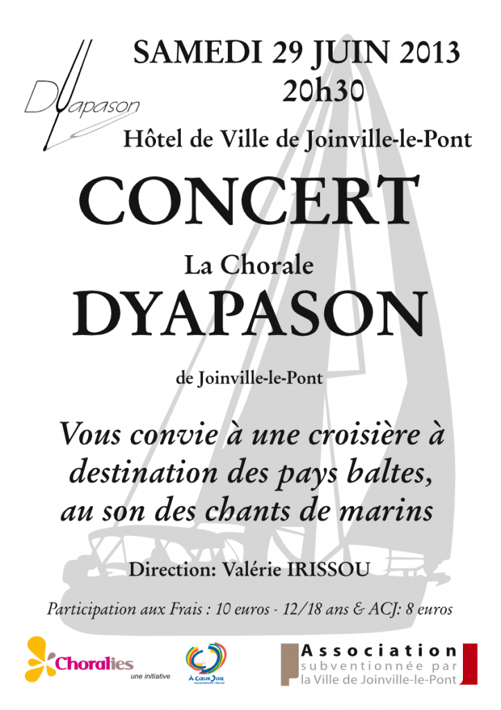 Affiche de concert de Juin 2013